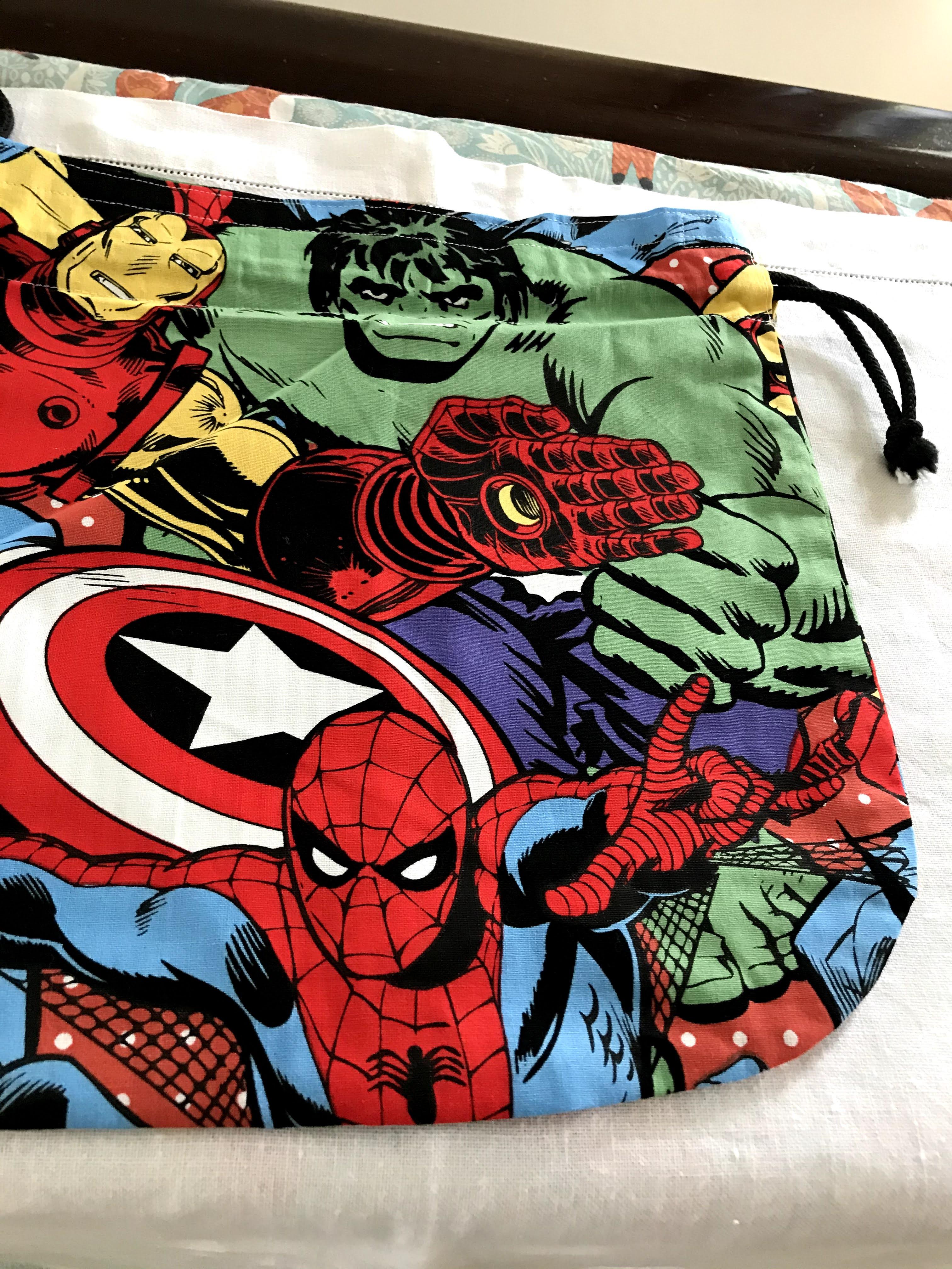 Drawstring Bag - superheroes