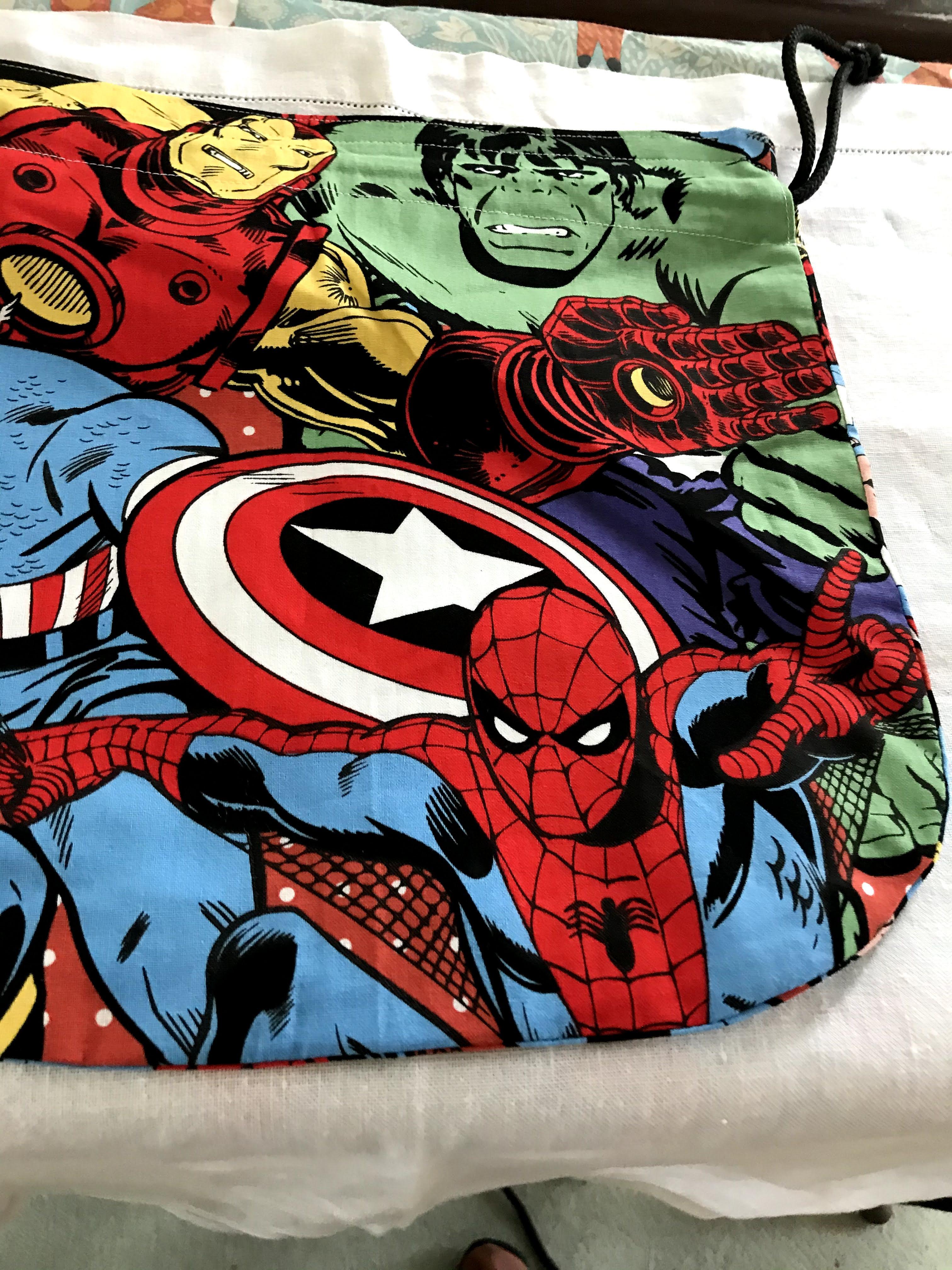 Drawstring Bag - superheroes