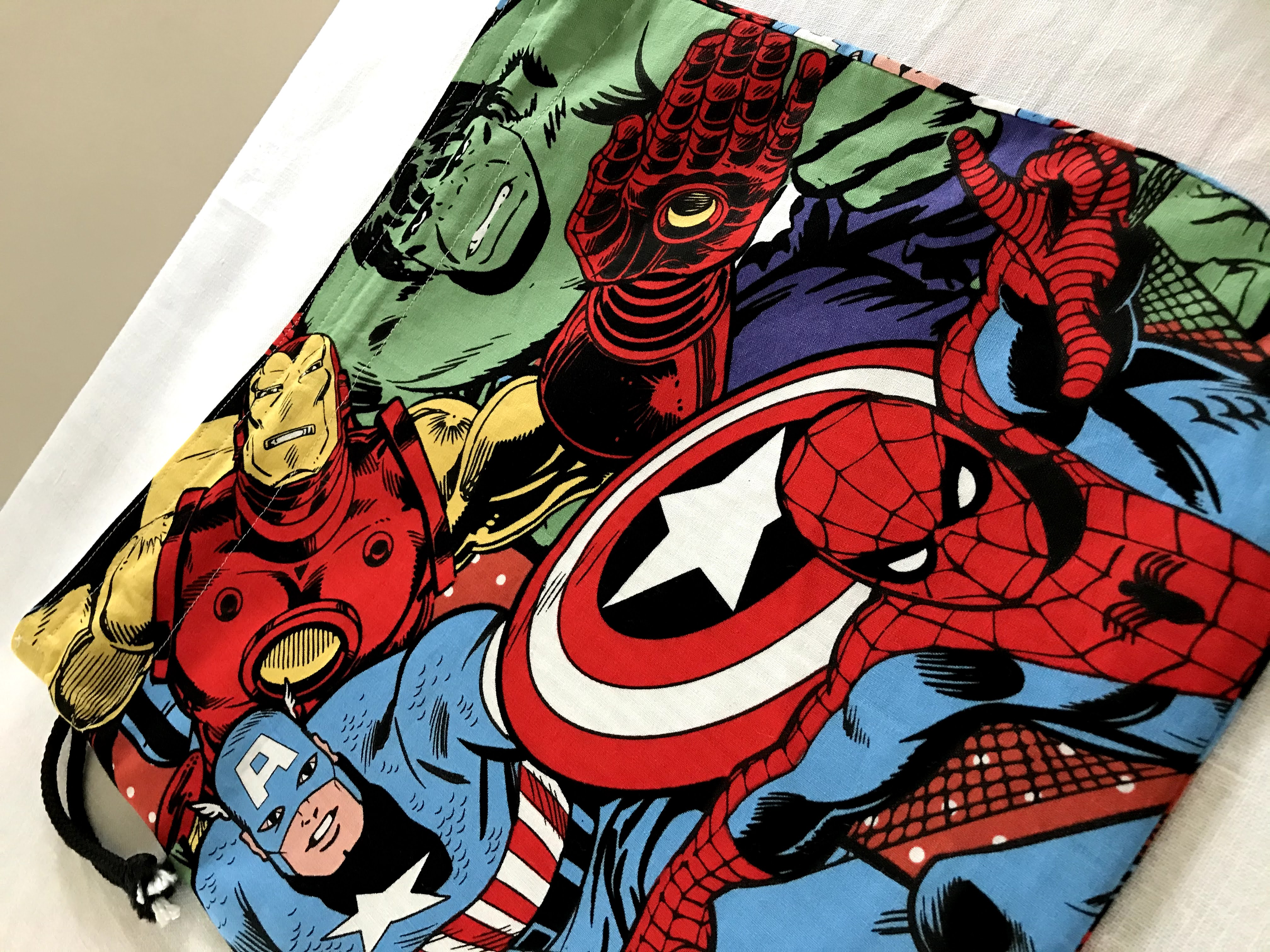 Drawstring Bag - superheroes