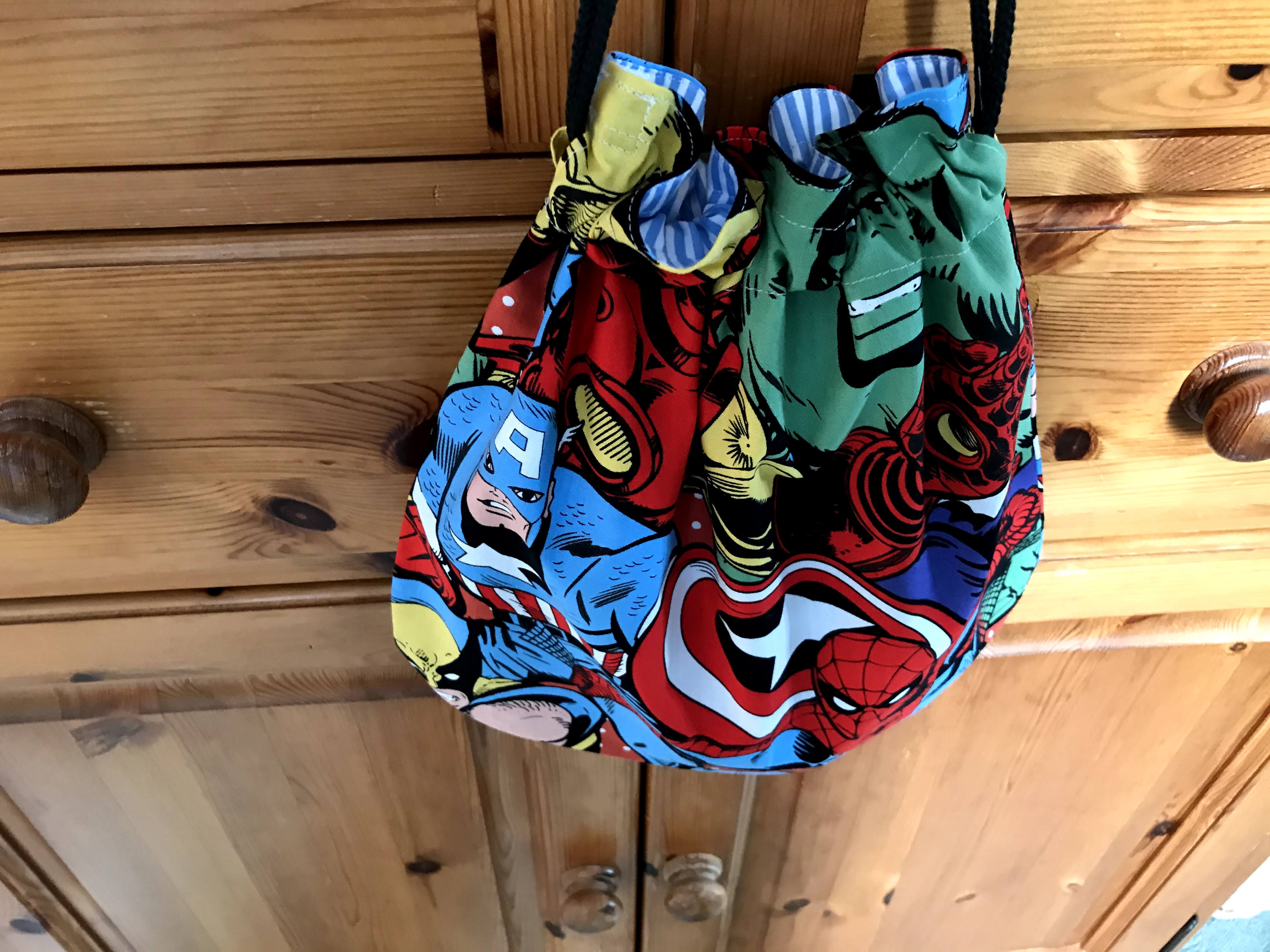 Drawstring Bag - superheroes