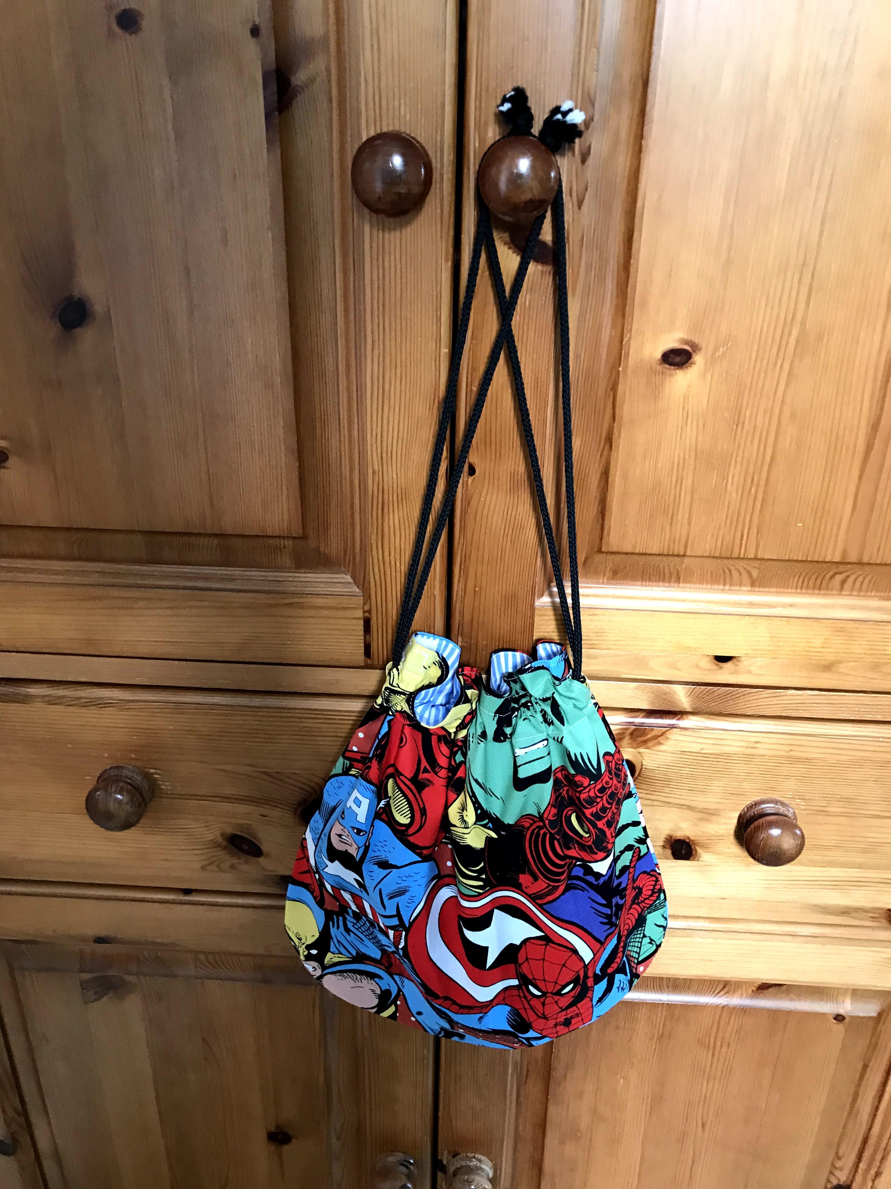 Drawstring Bag - superheroes