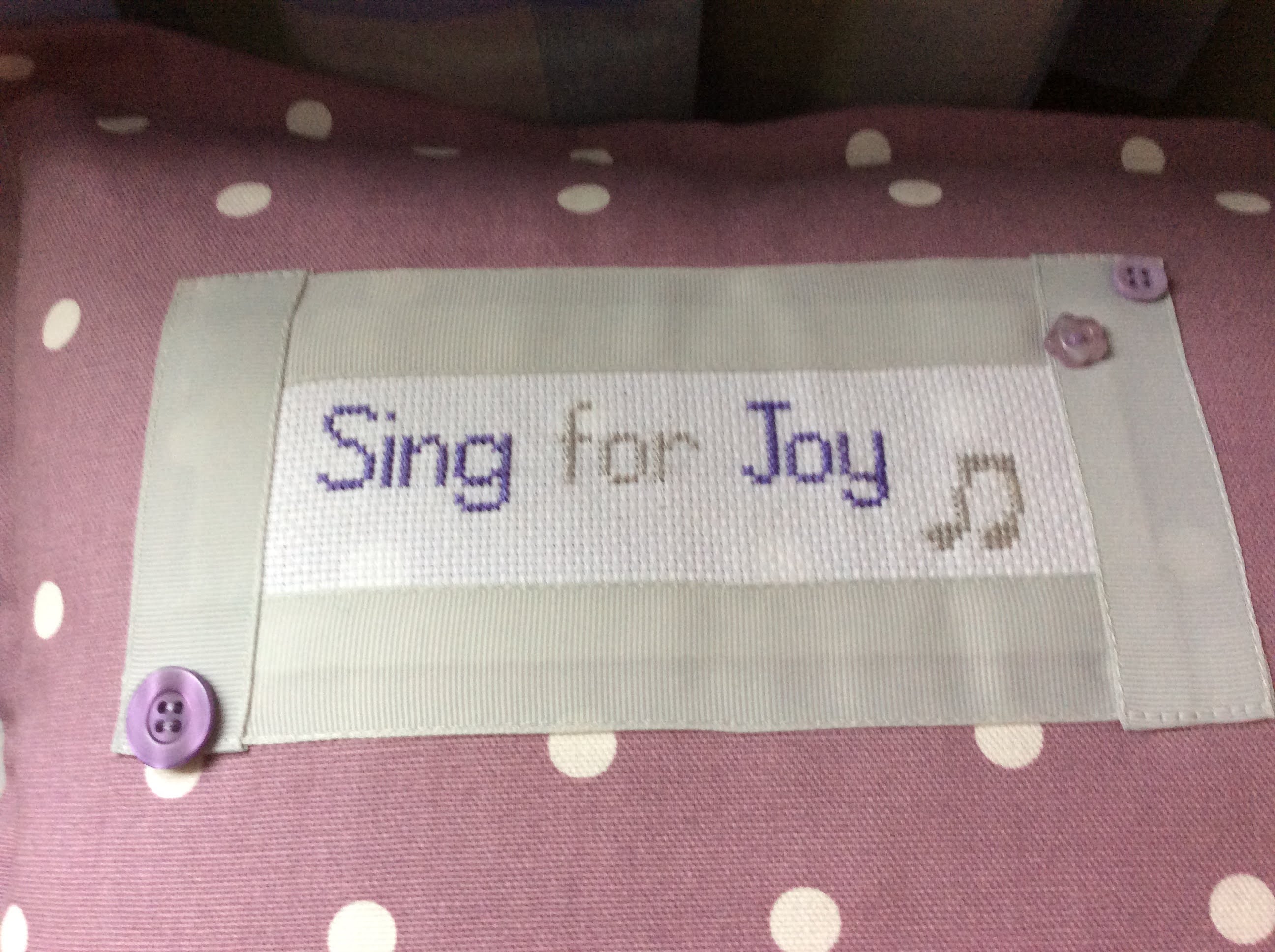 Cushion - sing for joy