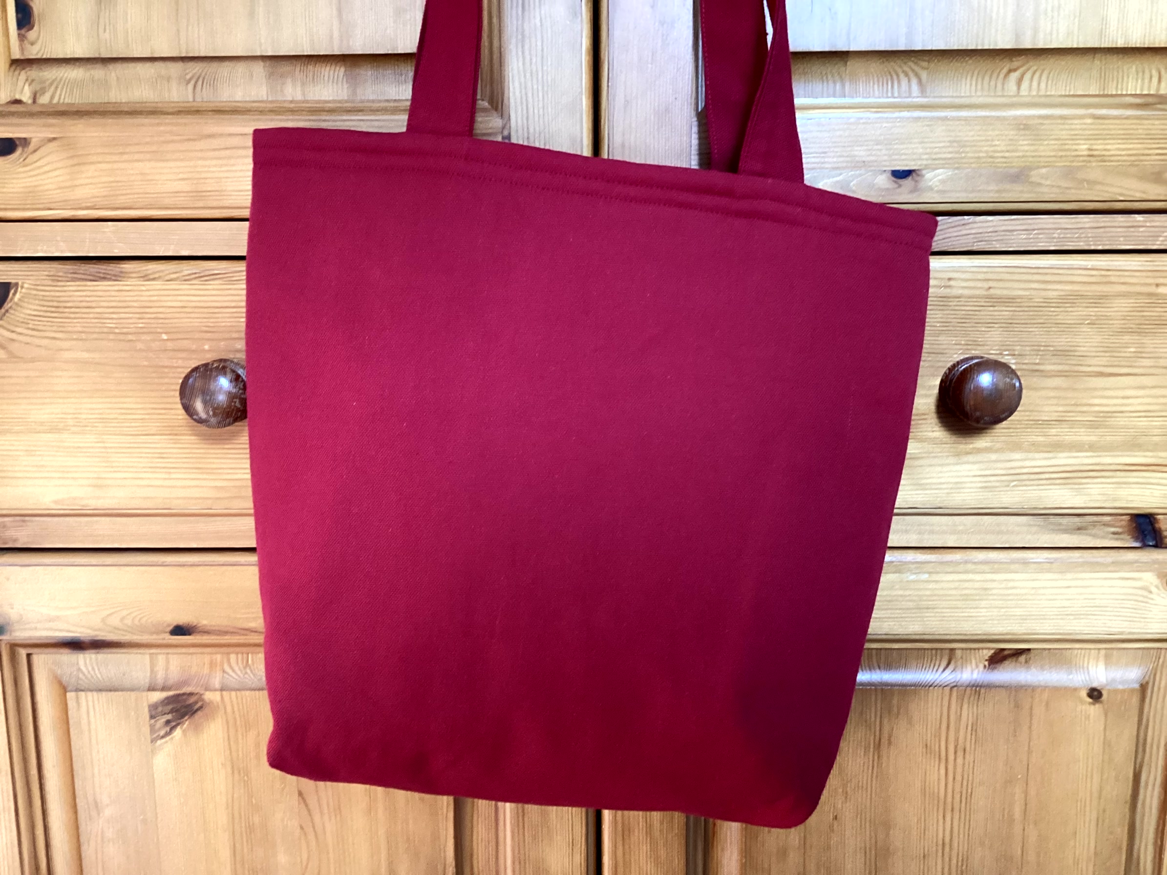 Tote Bag - bright red