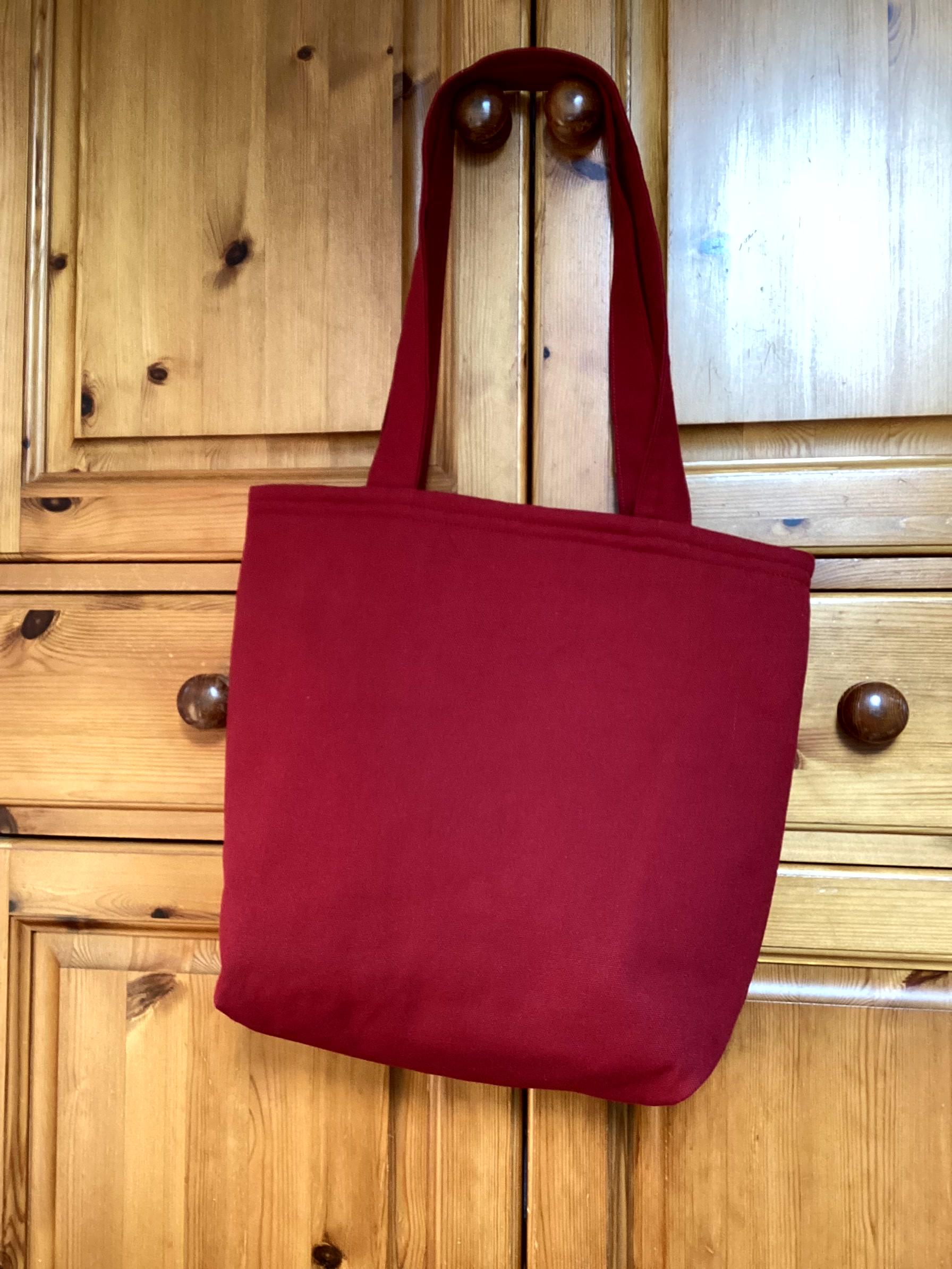 Tote Bag - bright red