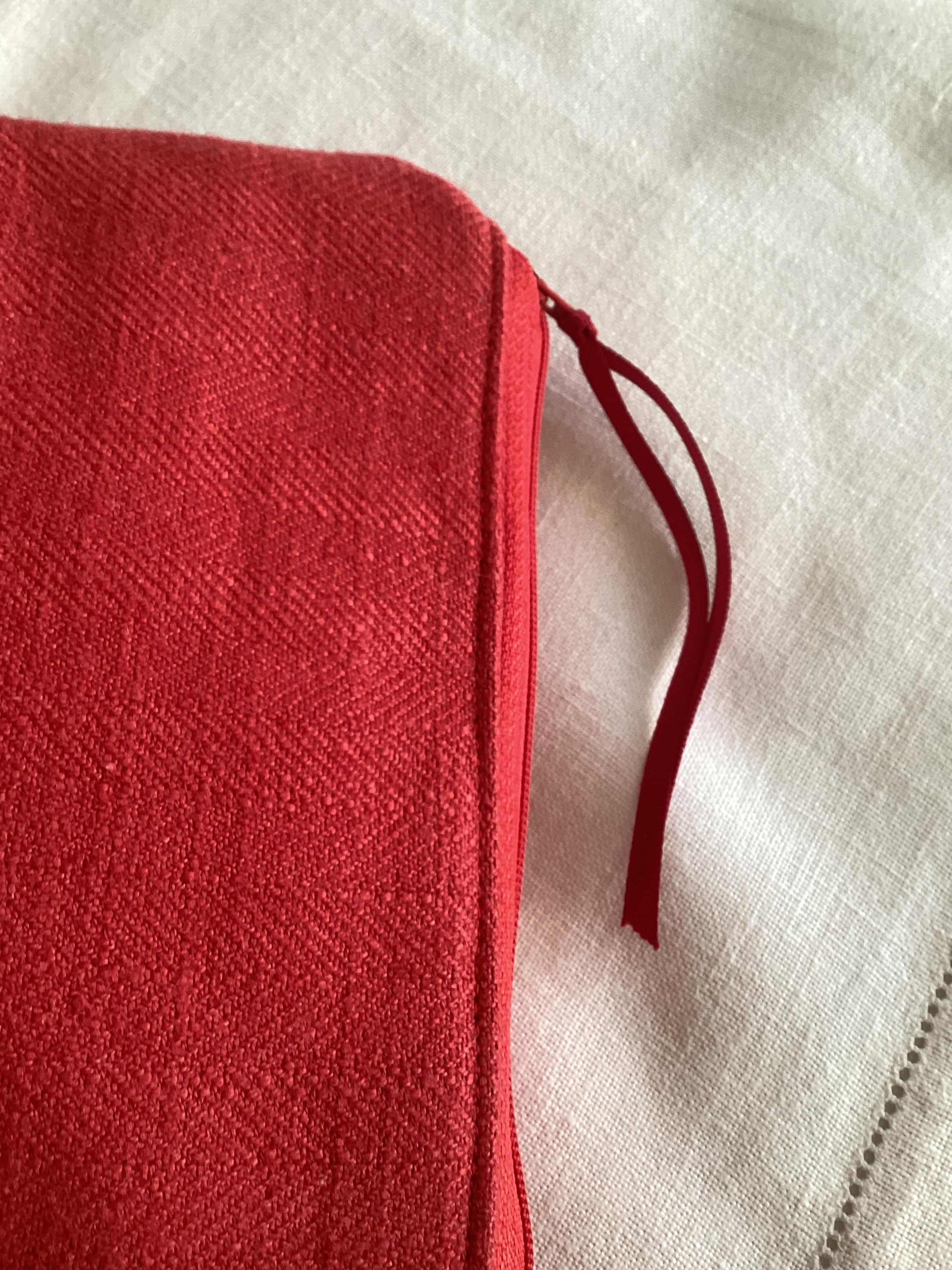 Zipped Pouch (small) - red