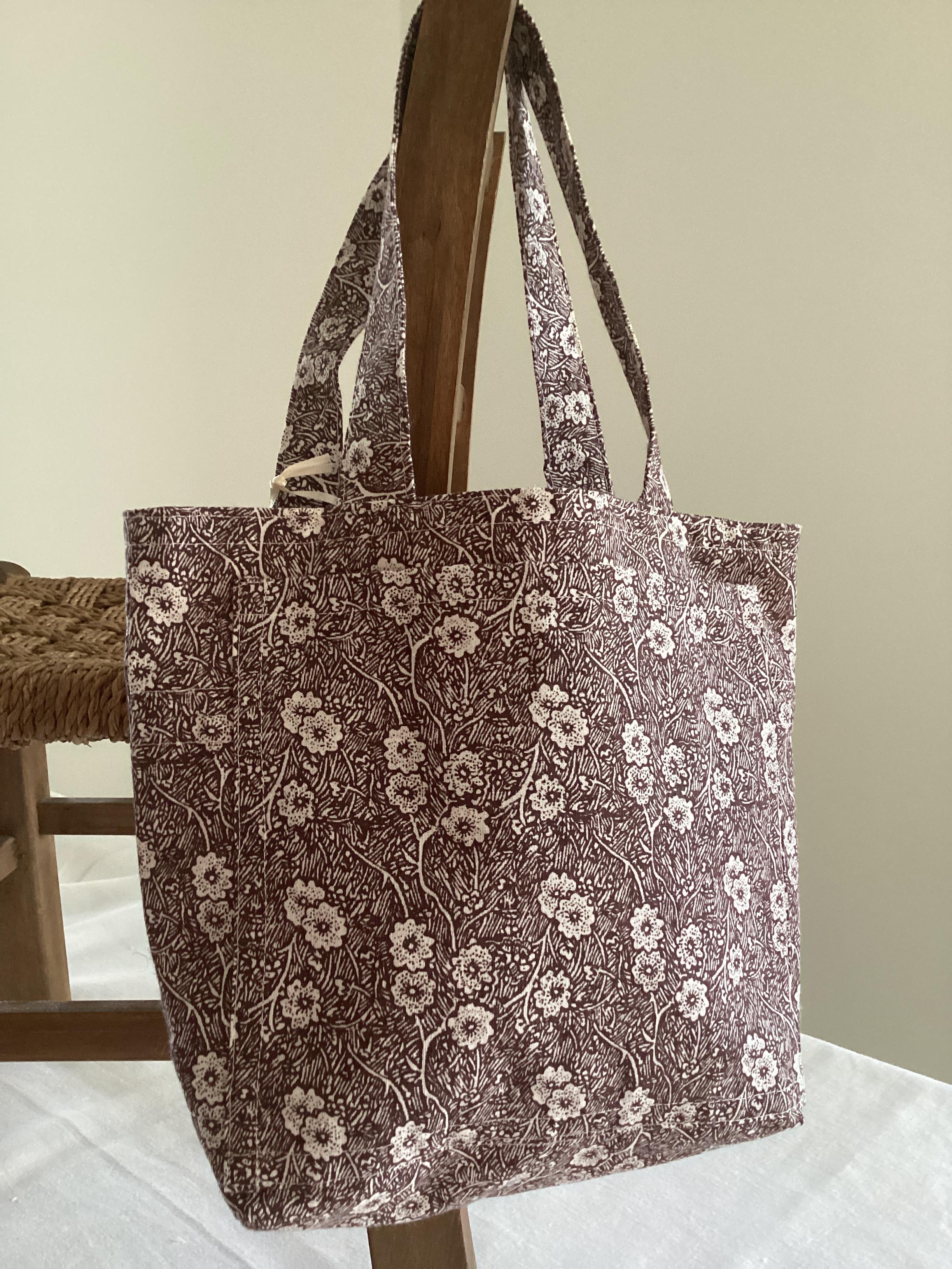 Tote Bag - vintage brown Laura Ashley