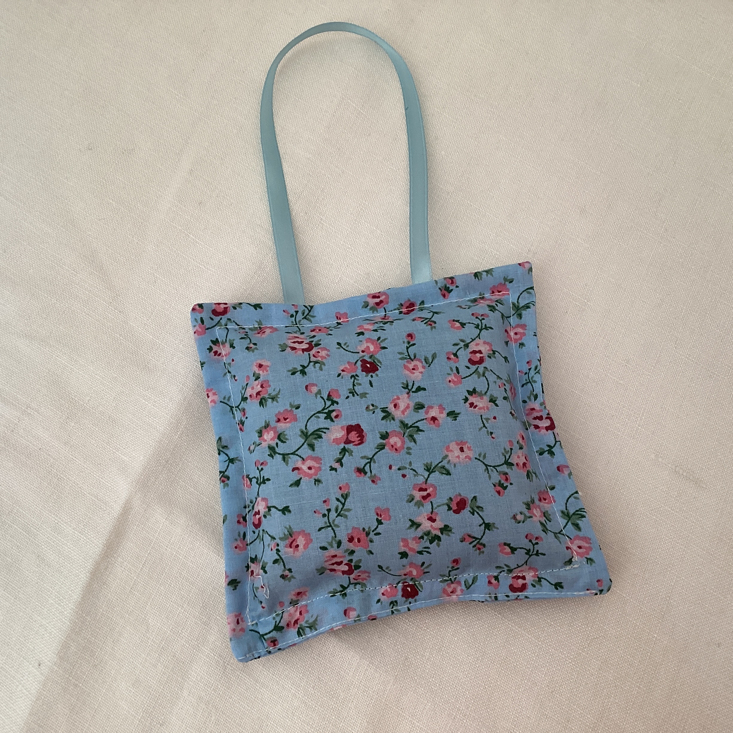 Lavender Bag - blue with ditsy flowers