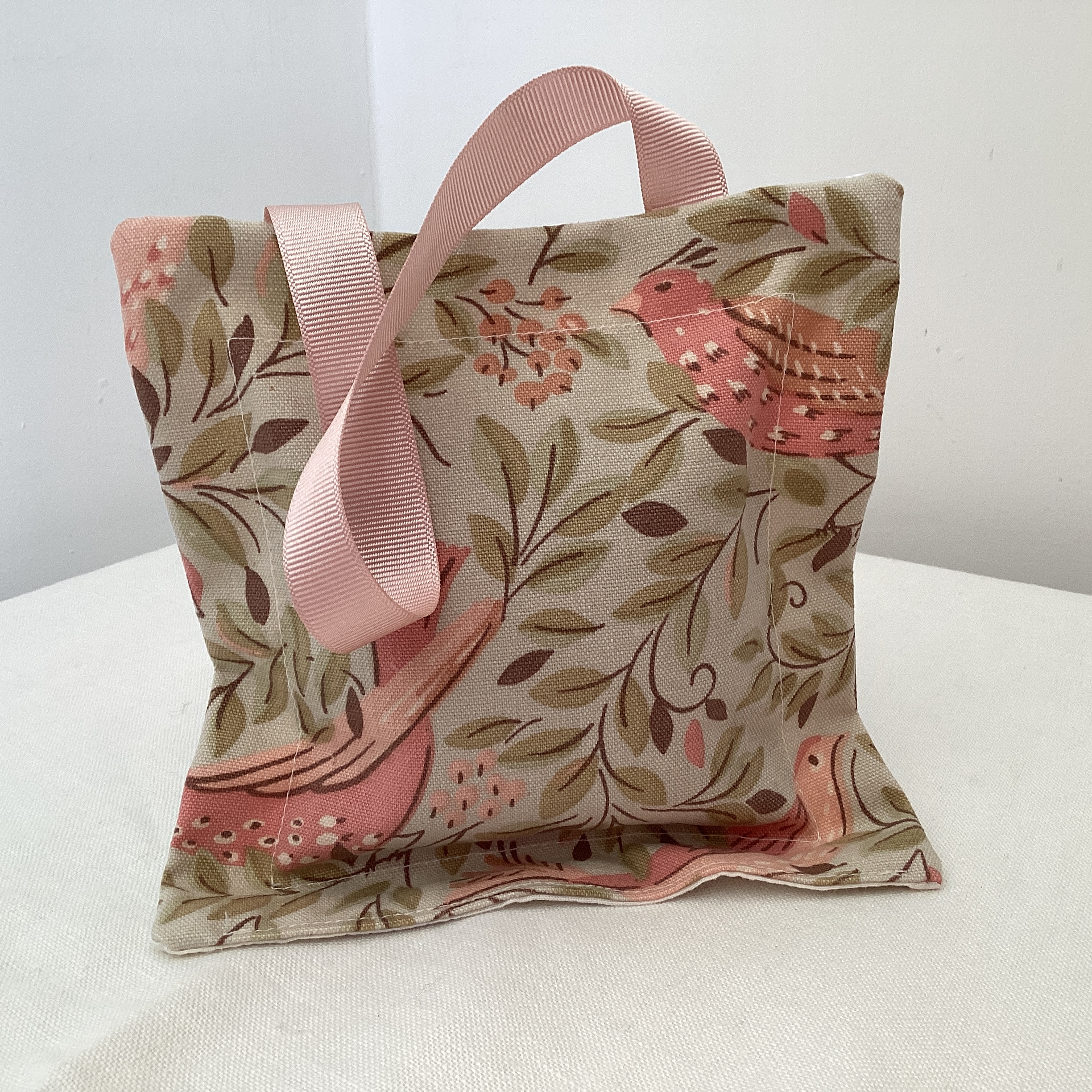 Lavender Bag - pink bird