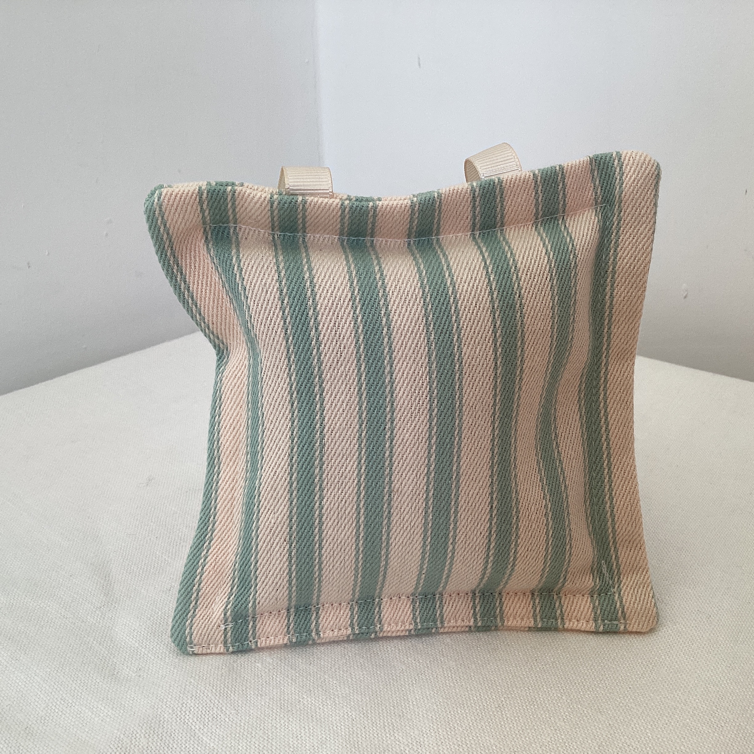 Lavender Bag - turquoise stripe