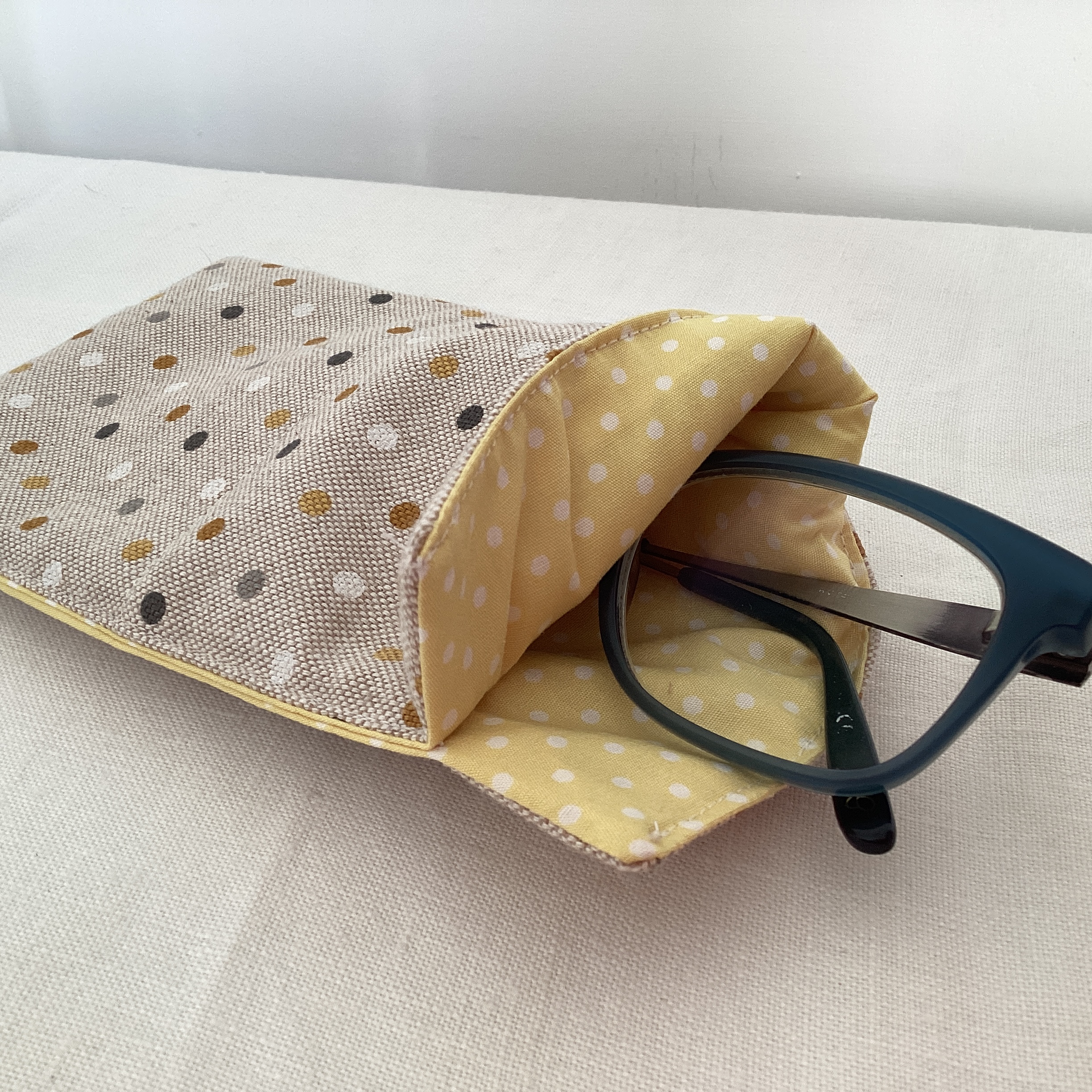 Glasses Case - mustard spot