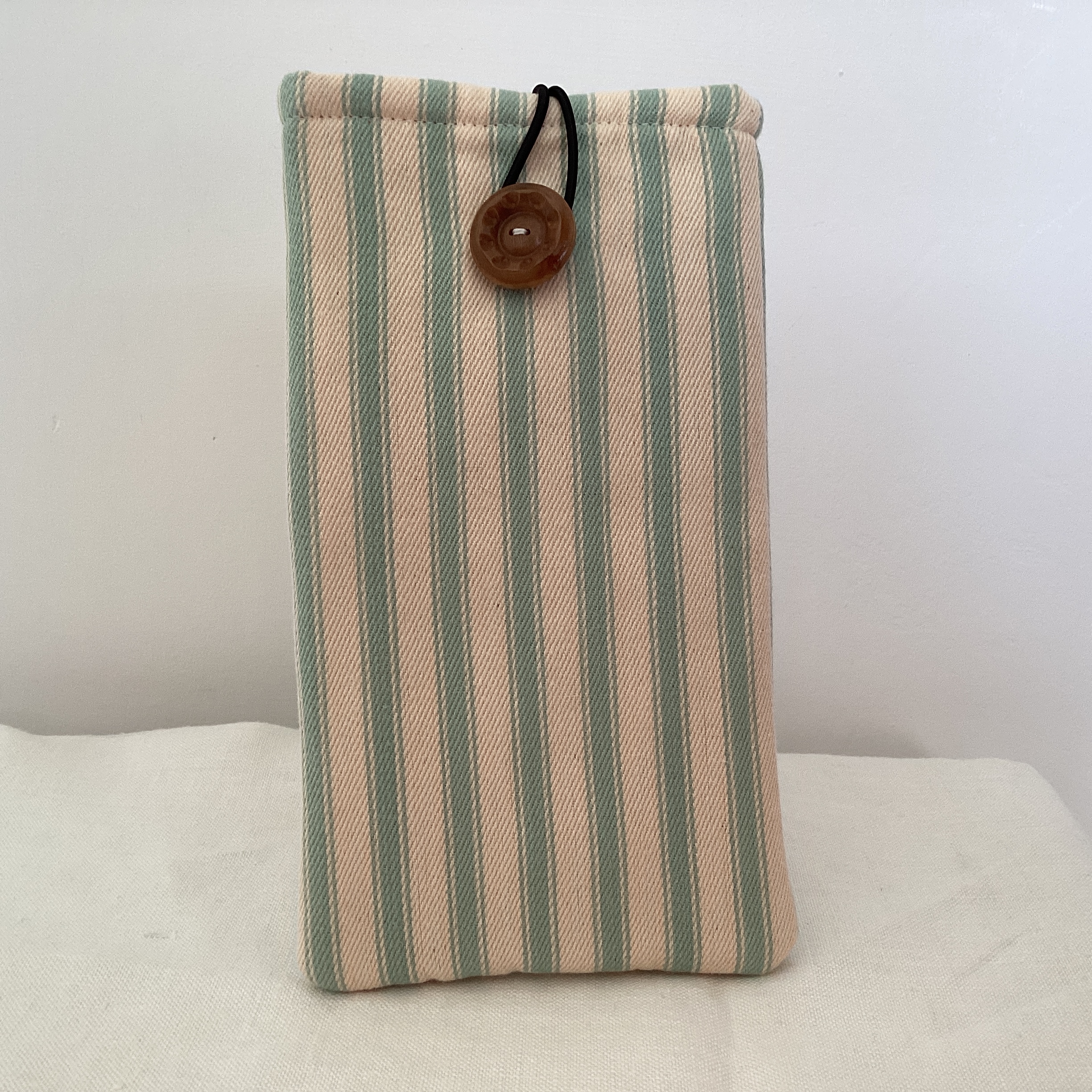 Glasses Case - turquoise stripe