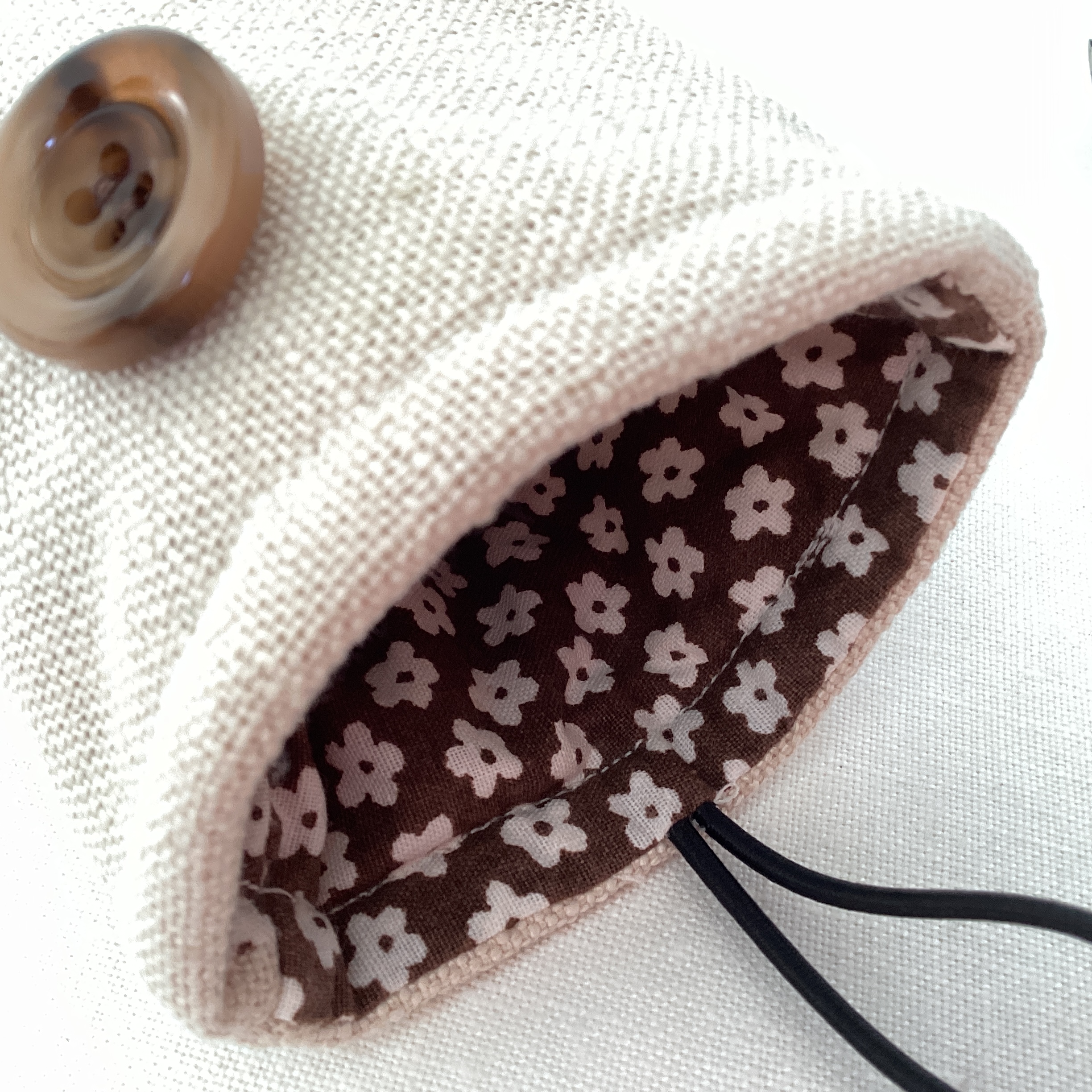 Glasses Case - beige linen