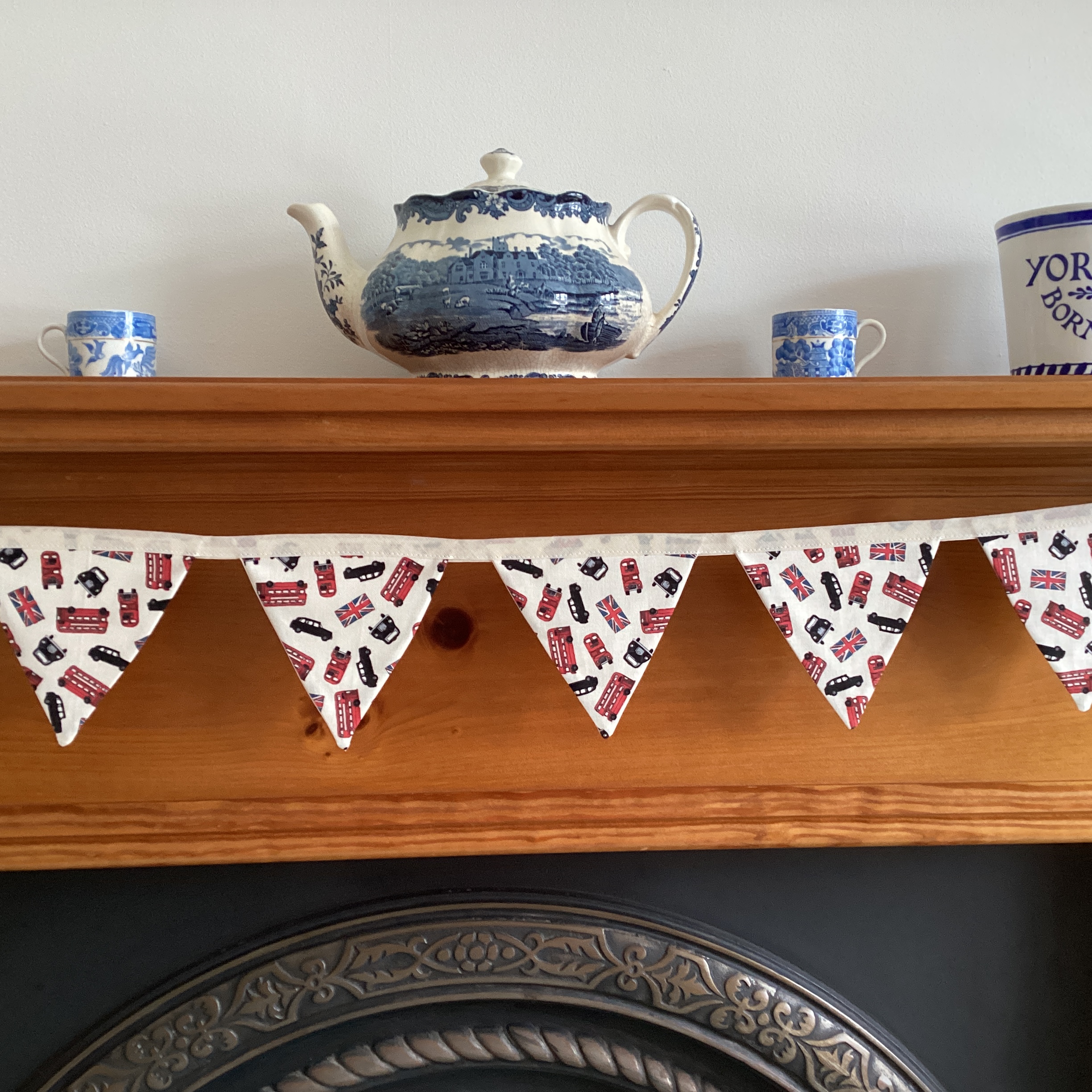 Bunting - mini pennant London buses and taxis