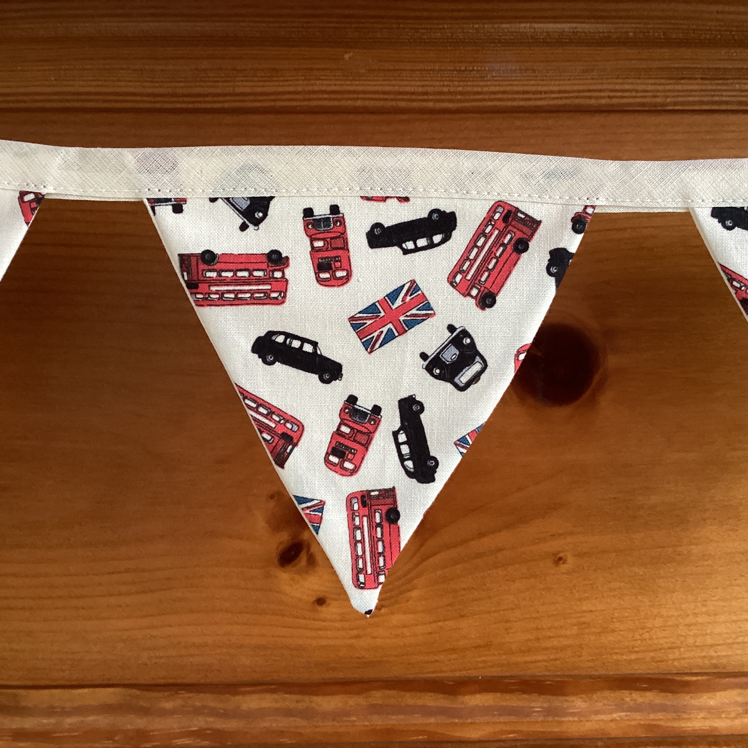 Bunting - mini pennant London buses and taxis