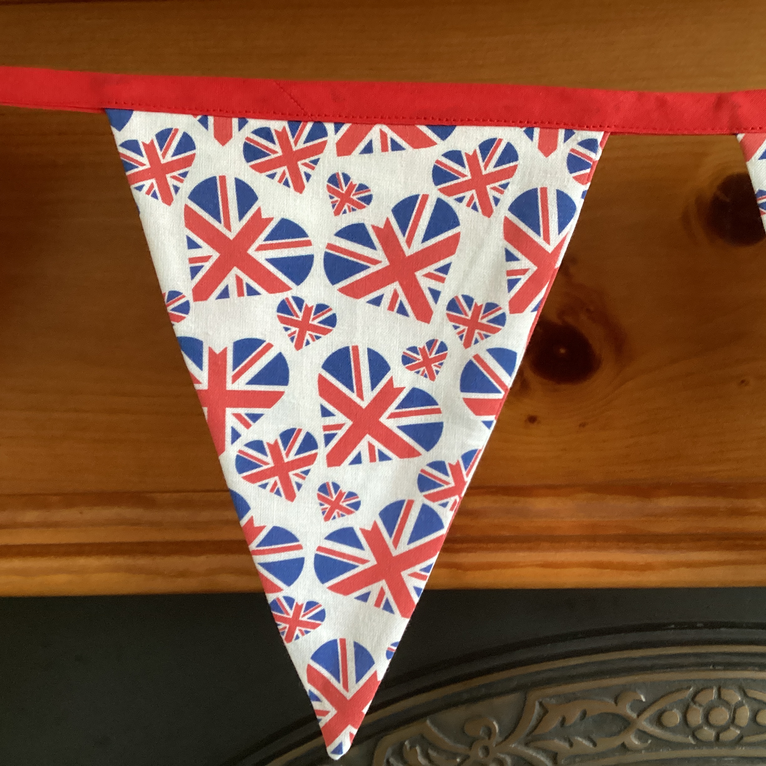 Bunting - Union Jack hearts