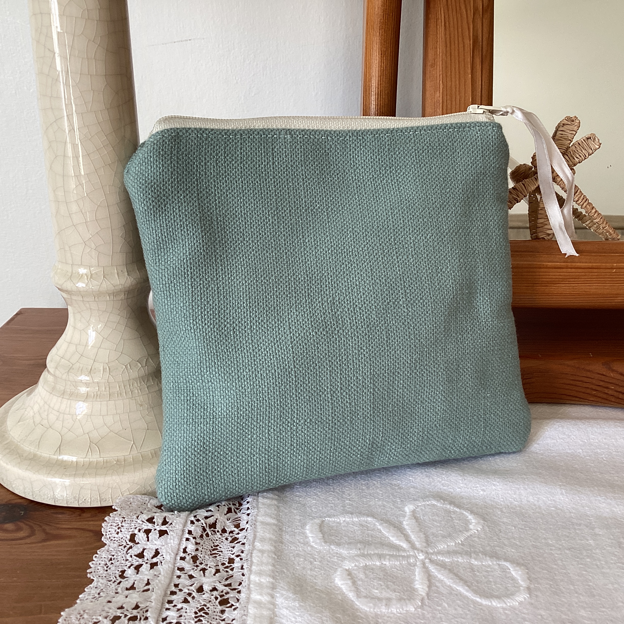 Zipped Pouch - turquoise
