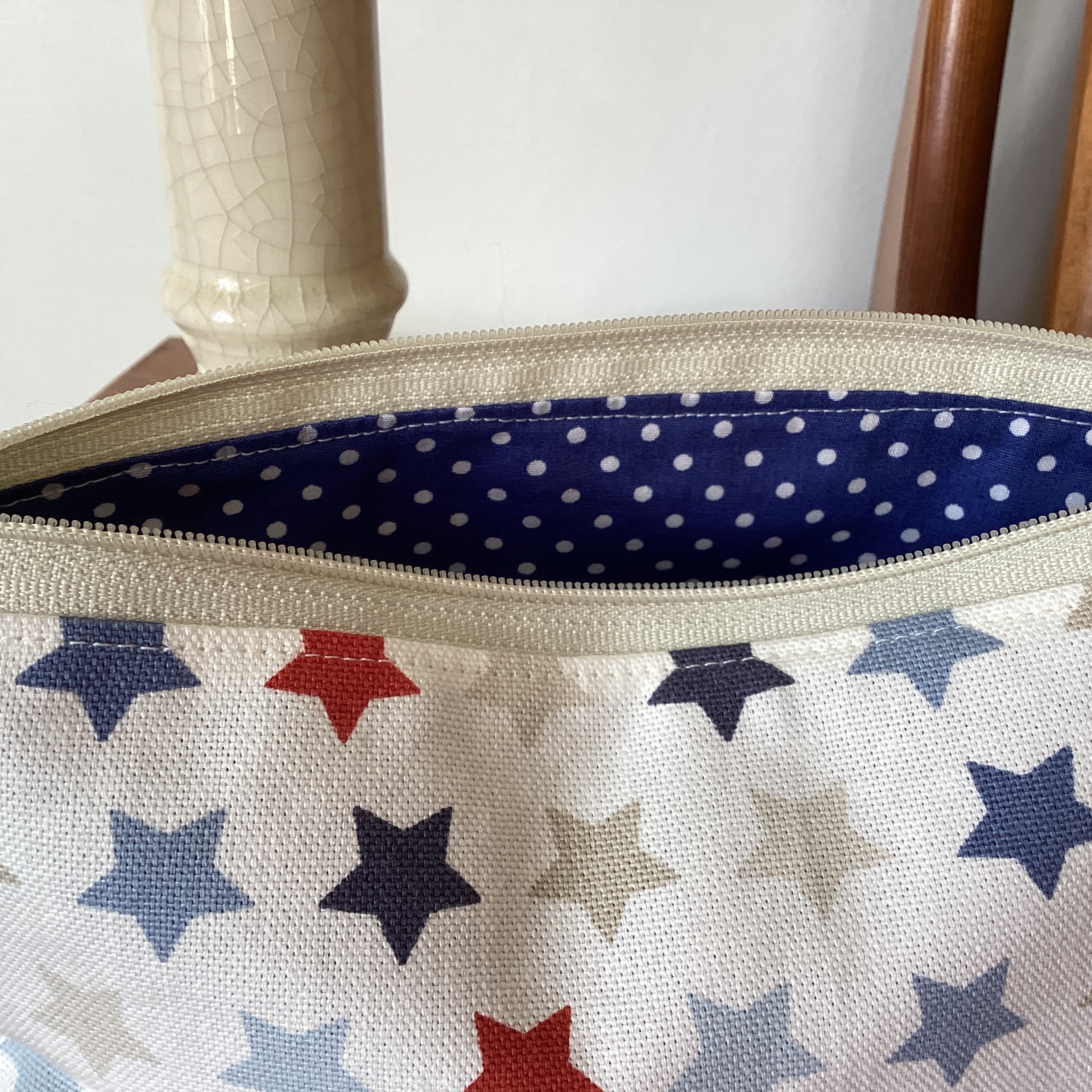 Zipped Pencil Case/Make Up Purse - stars