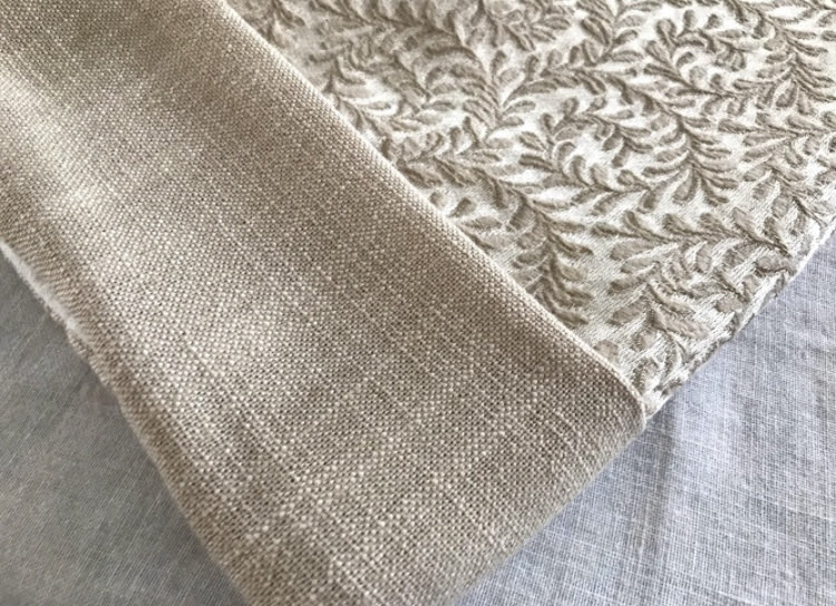 Christmas Stocking - cream brocade