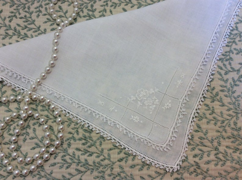 Vintage Handkerchief - shamrock