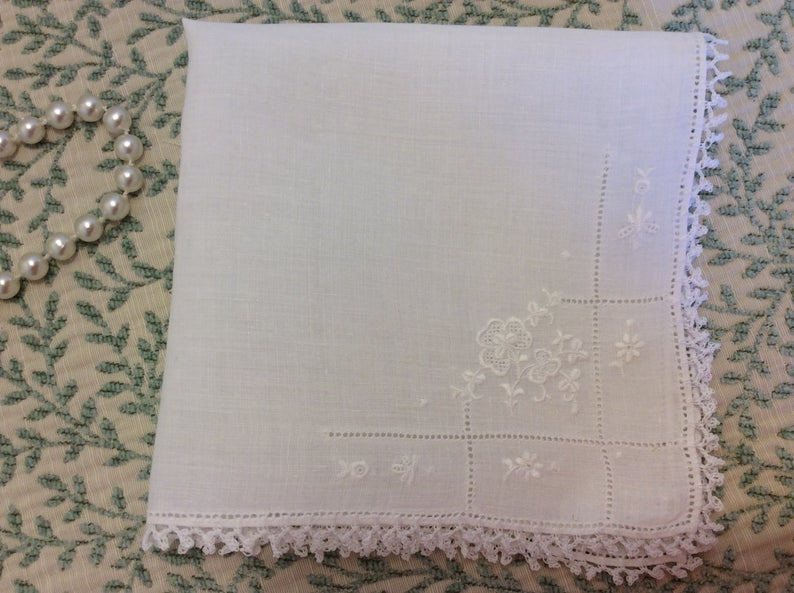 Vintage Handkerchief - shamrock