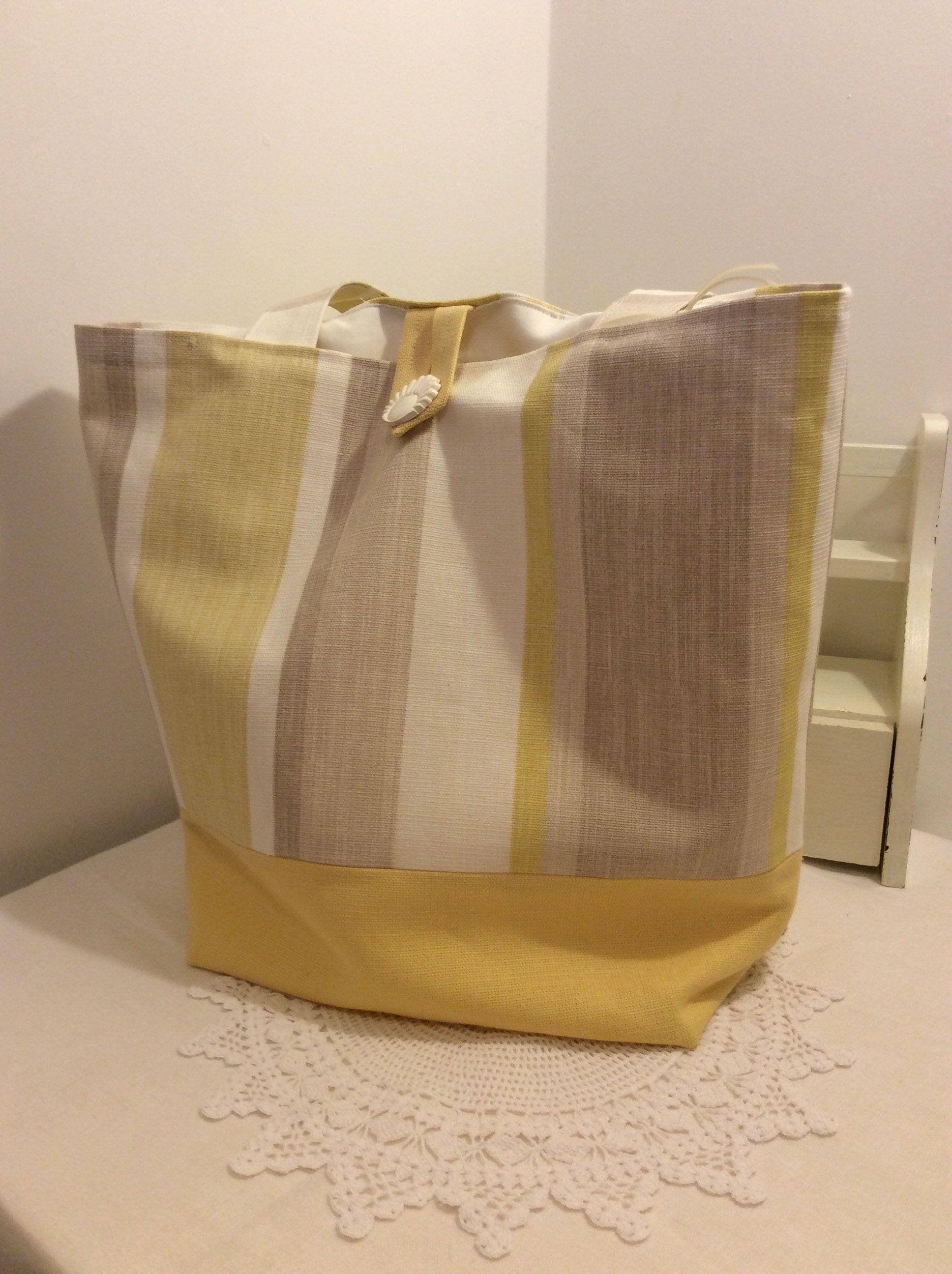 Tote Bag - yellow stripe