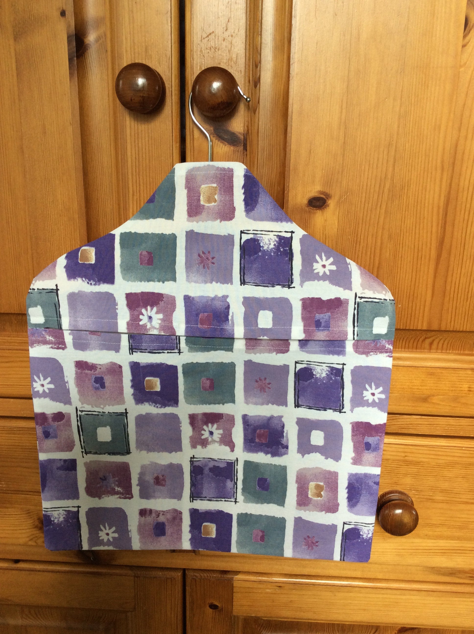Peg Bag - purple squares