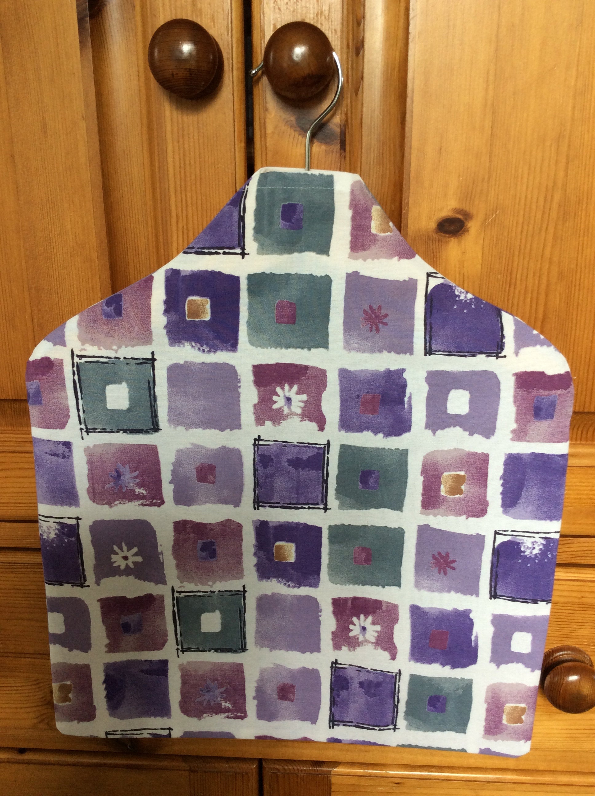 Peg Bag - purple squares