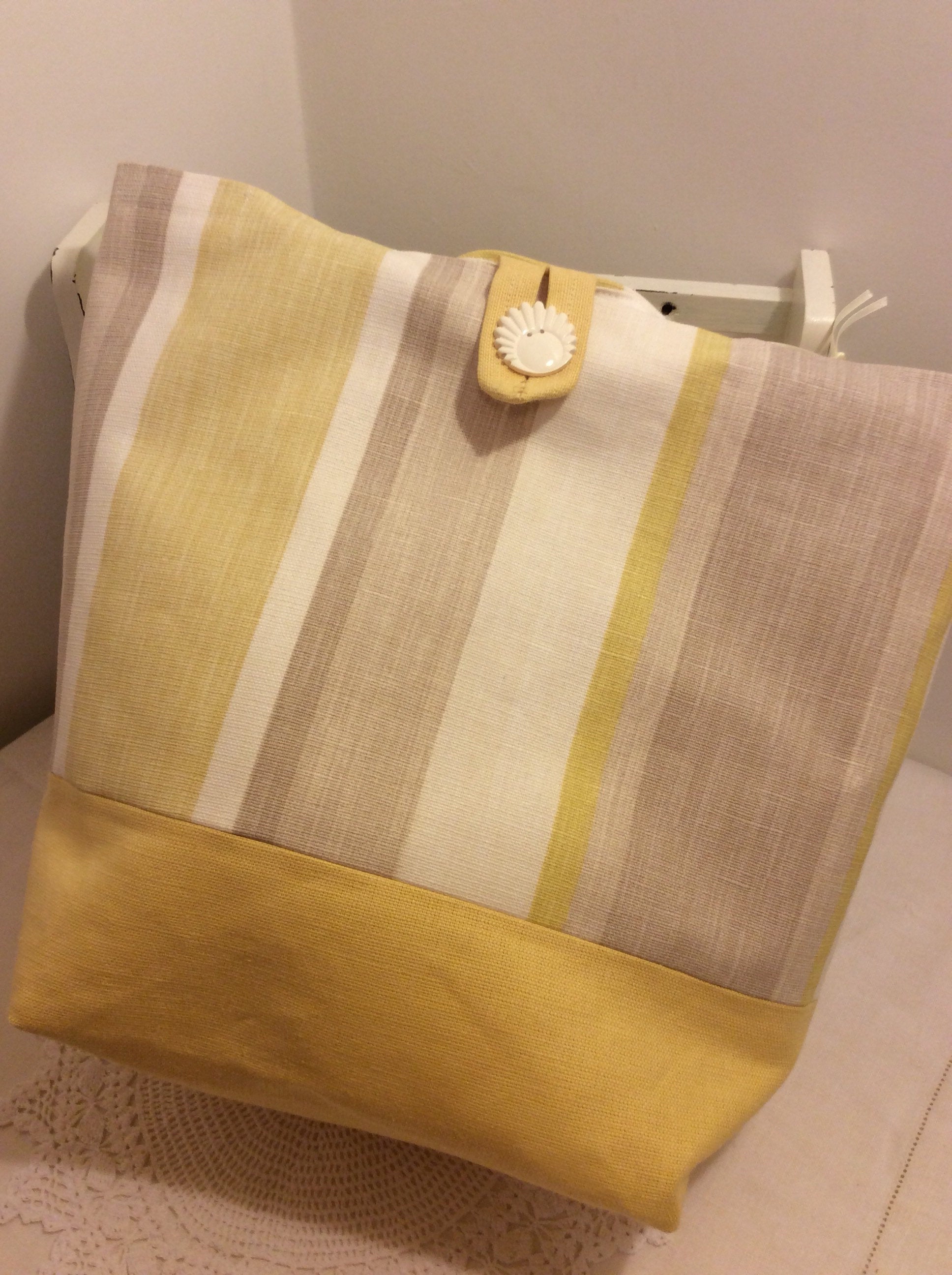 Tote Bag - yellow stripe